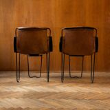 Stackable chairs by Raoul Guys, France 1950s