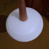 Suspension chandelier ceiling light frosted glass scandinavian France 1960 pop