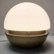 Space Age White Opaline Murano Glass and Brass Table Lamp, Italy