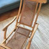 Canne boat deck long chair
