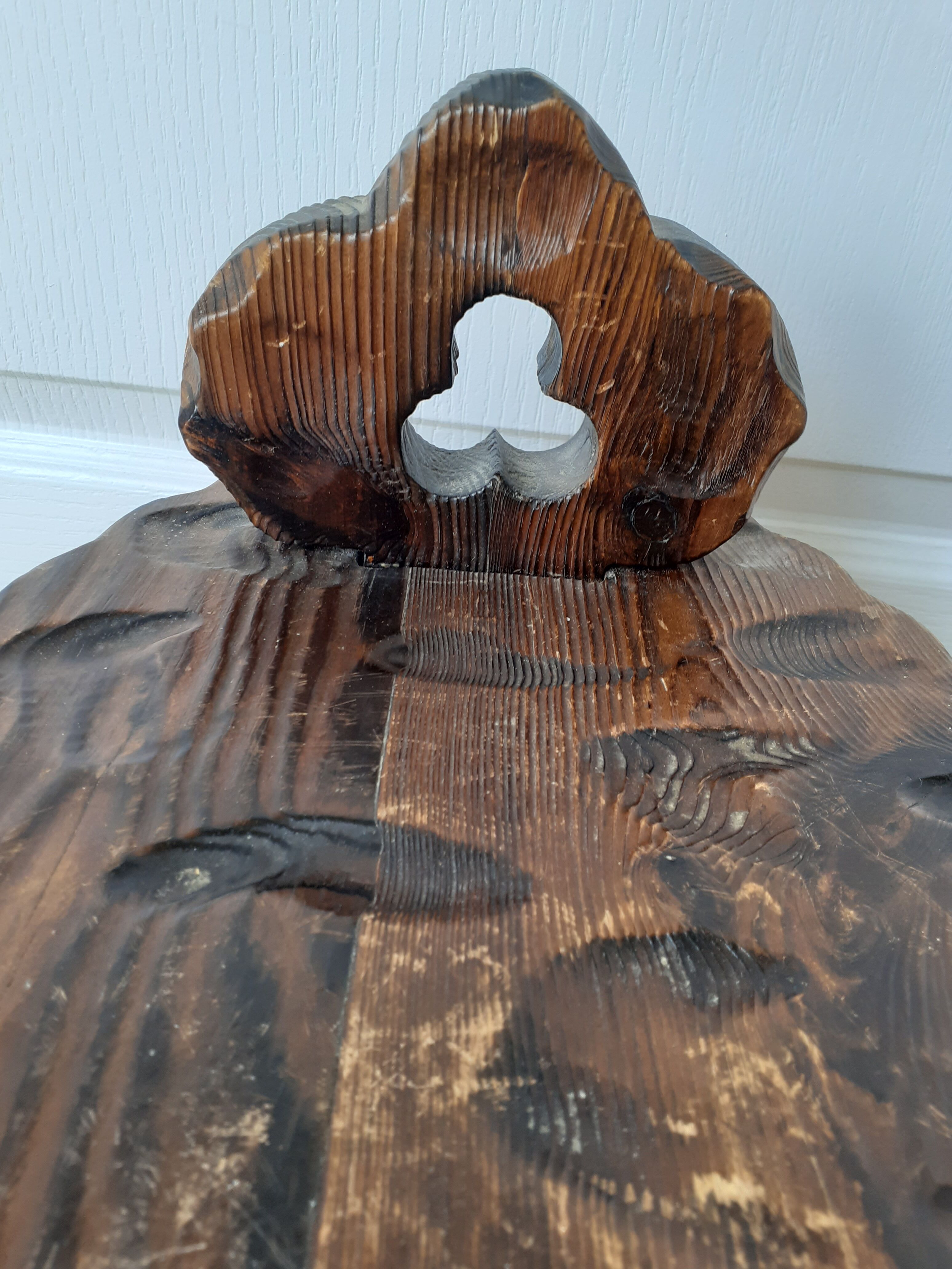 Tabouret banc bois esprit forêt noire
