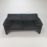 Maralunga Two Seater Sofa by Vico Magistretti for Cassina, 1970s