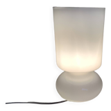 White glass paste lamp