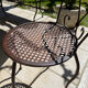 Handcrafted wrought iron garden chair