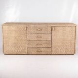 Woven rush sideboard