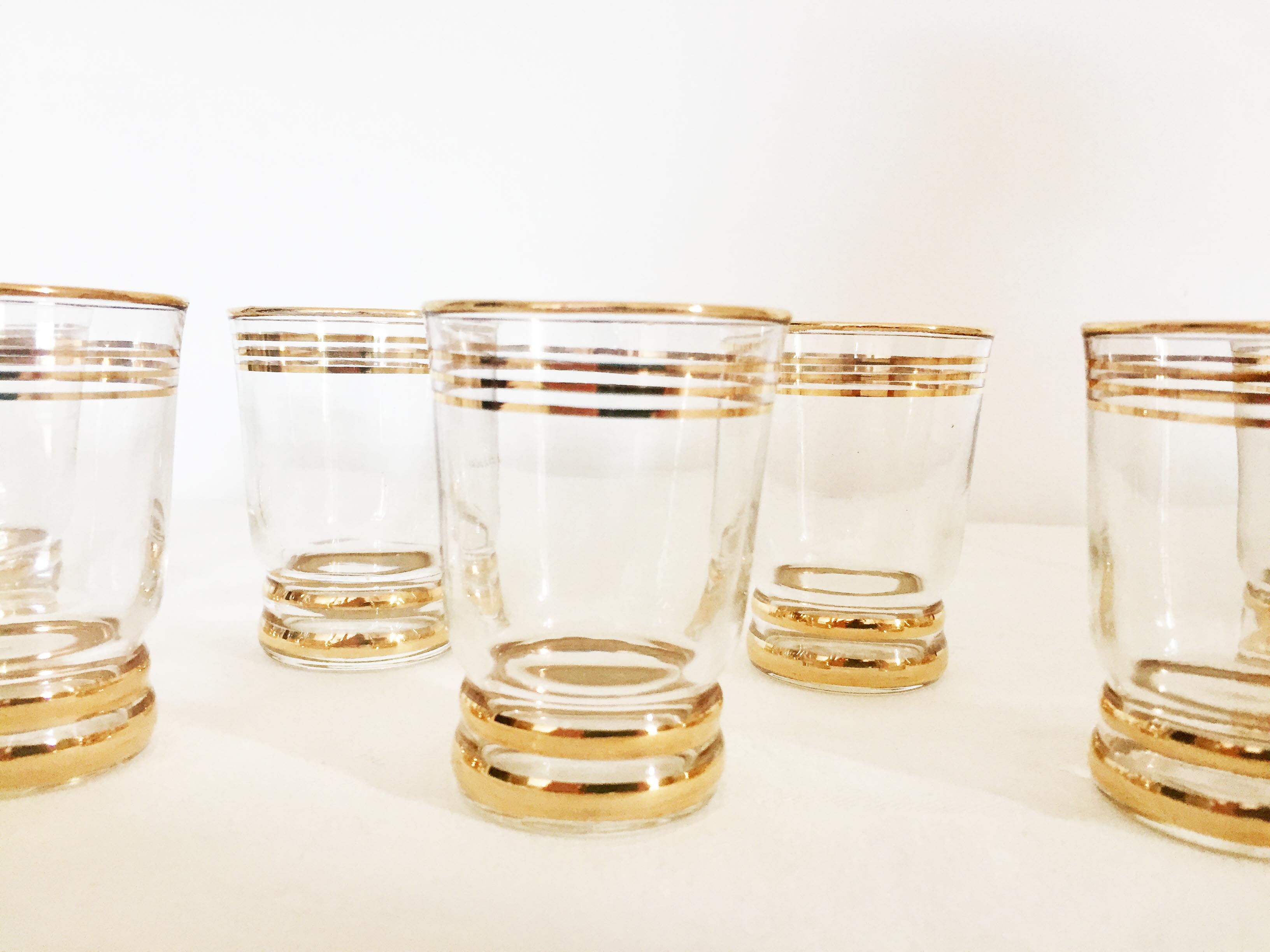 Set of 12 small liquor glasses