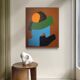 Colorful figurative abstract "You and me"