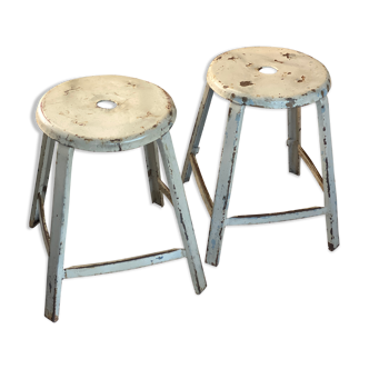Pair of industrial stool