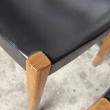 4 vintage Scandinavian teak chairs from the 1970s, Svegards Markaryd.