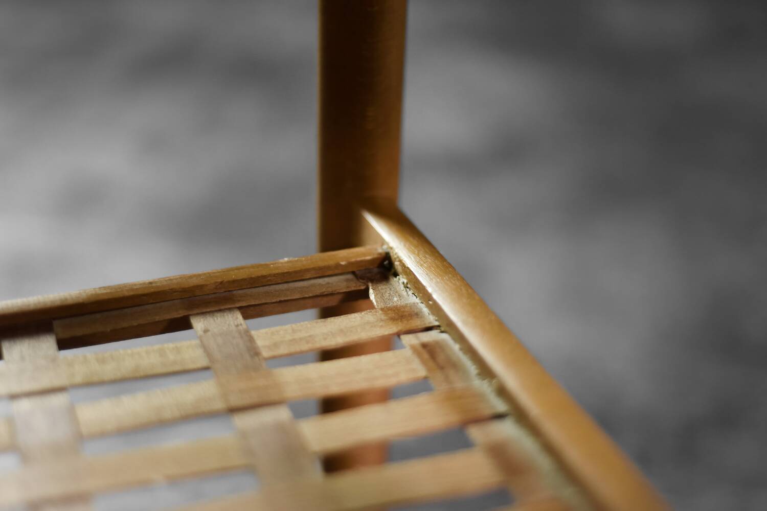 Cherry wood coffee table with shelf Vintage Mid-Century Modern Scandinavian