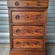 High chest of drawers Louis Philippe mid-19th century