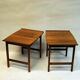 Swedish Teak sidetable pair Frisco by Folke Ohlsson for Tingströms 1960s
