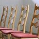 Vintage 1960s Danish Brutalist Ladderback Light Oak Chairs style of Kjærnulf