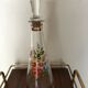 Vintage carafe pink and gilded deco with cap