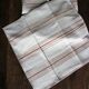 6 serviettes de table Toile à Matelas beige rouge