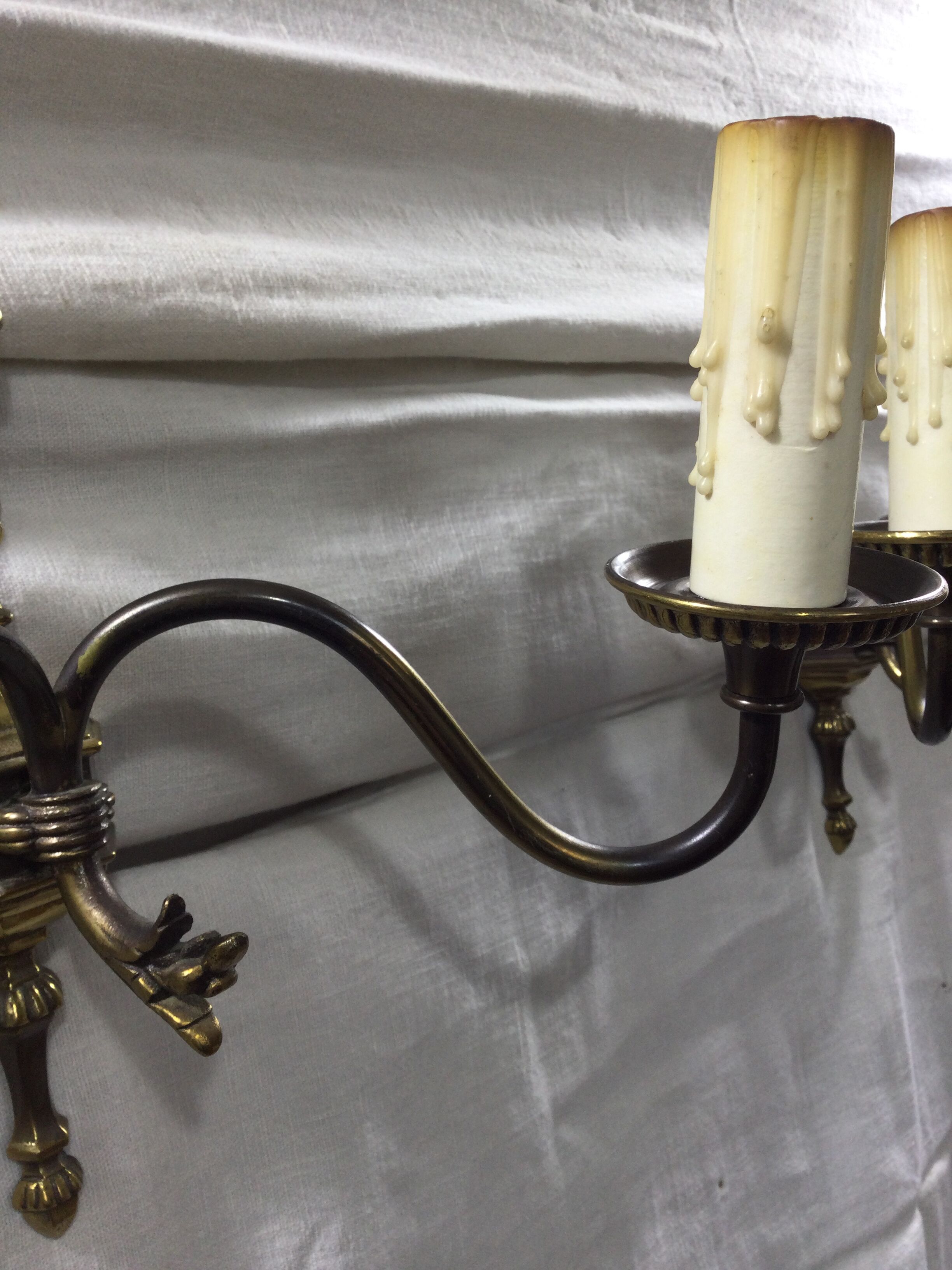 Dutch style applique pair 2 lights