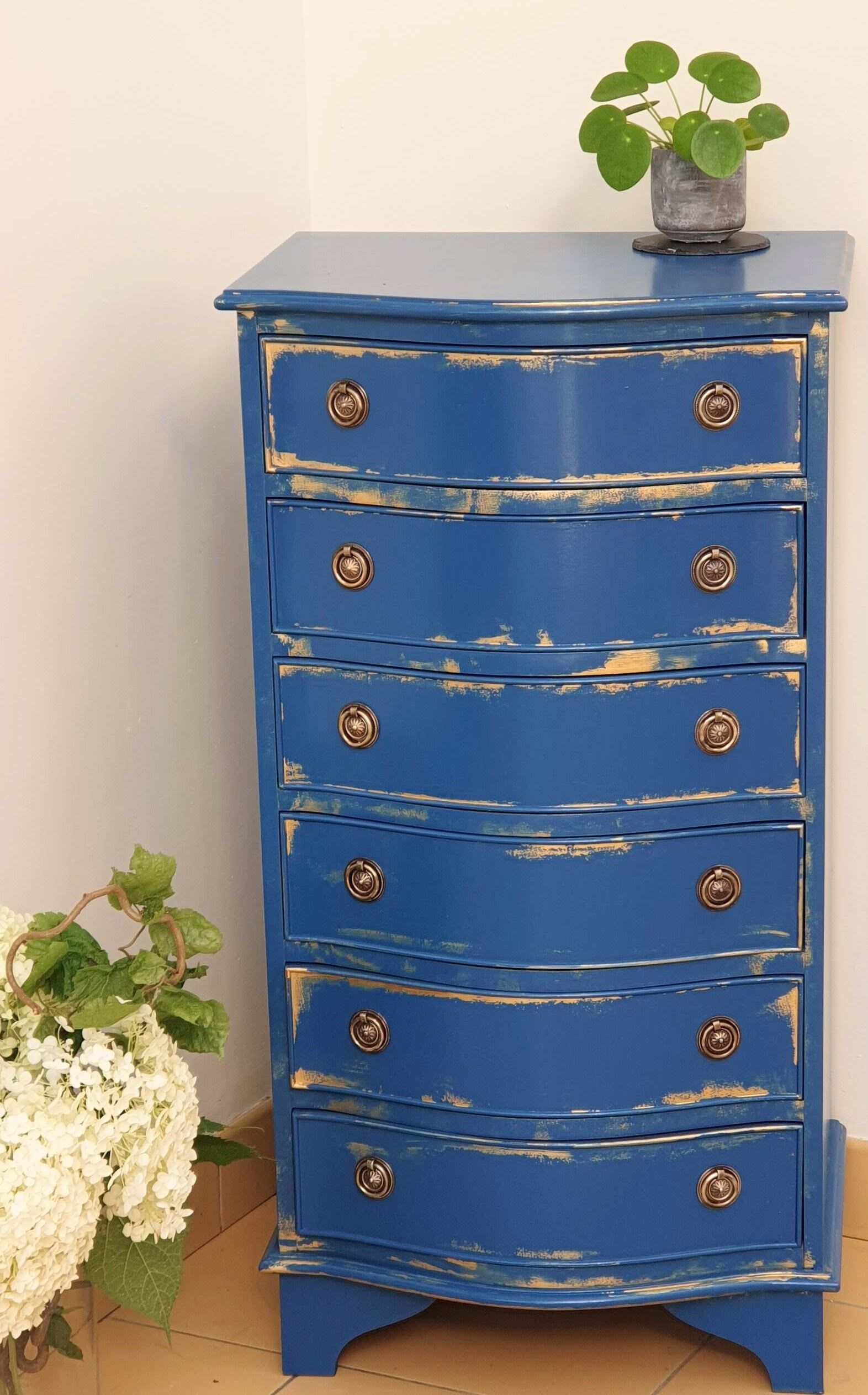 blue ragpicker 6 drawers