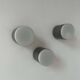 Set of 3 vintage Raak wall lights, aluminum and opaline, Holland 1960