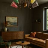 Vintage multicoloured fifties chandelier