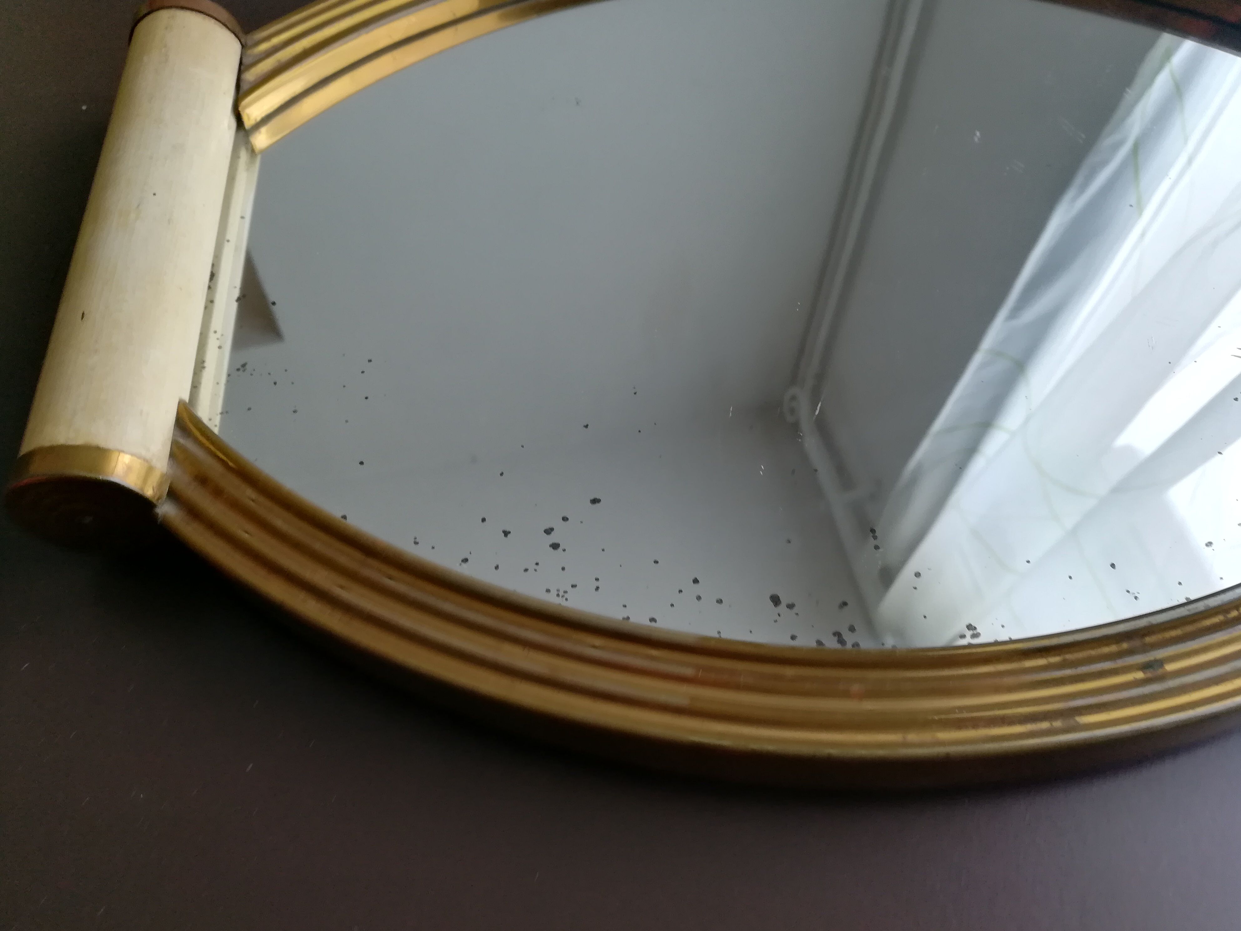 Plateau miroir art déco