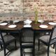 Farm table in pitchpin and pine late XIX