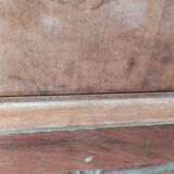 Vintage Wooden Nightstand with Marble Top