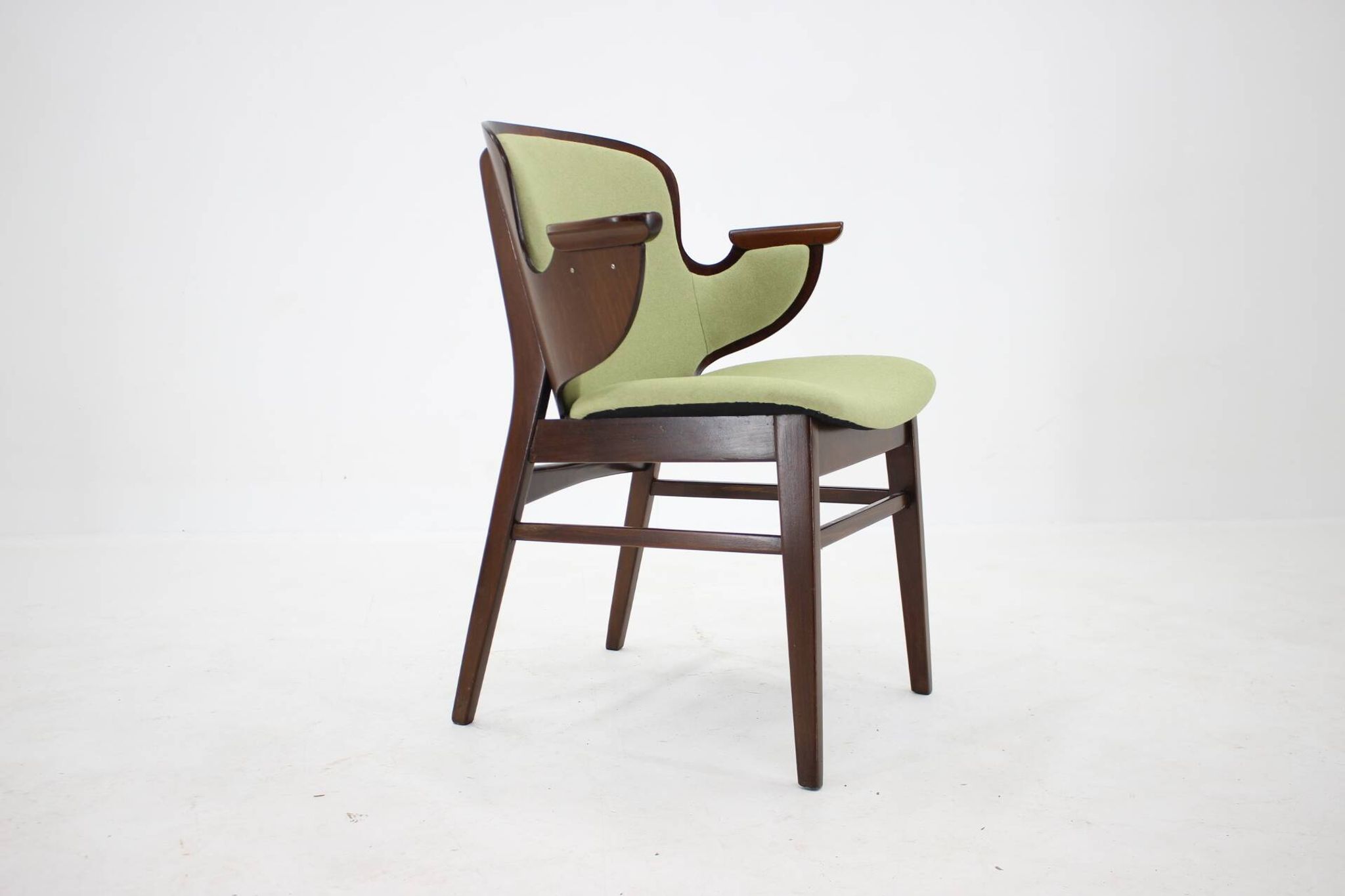 1950s Hans Olsen Beech Shell Chair For Bramin Mobler, Denmark
