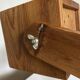 Lampe cocotte articulée en bois de pin 1970