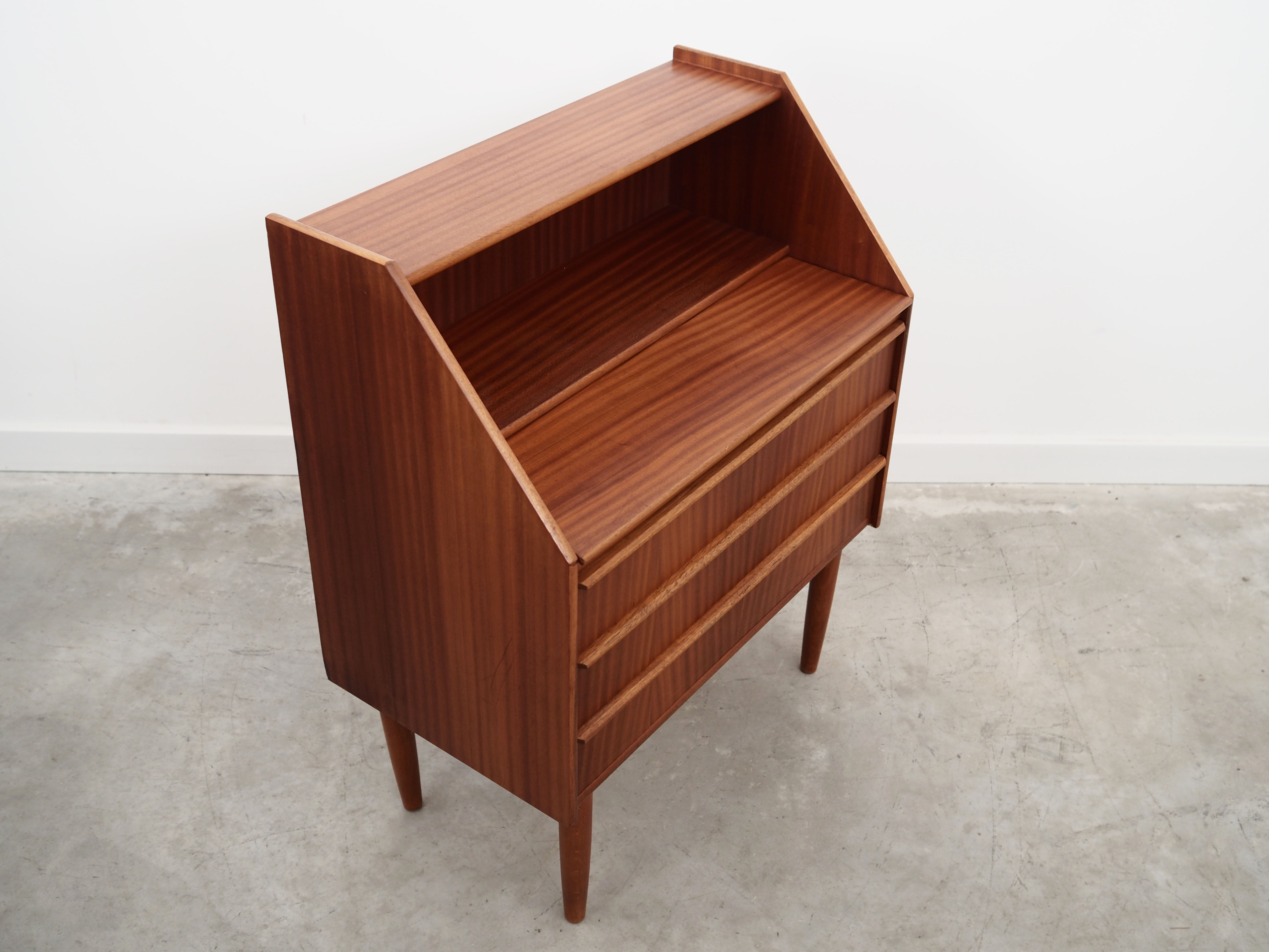 Mahogany secretary, Danish design, 60s, production: Denmark