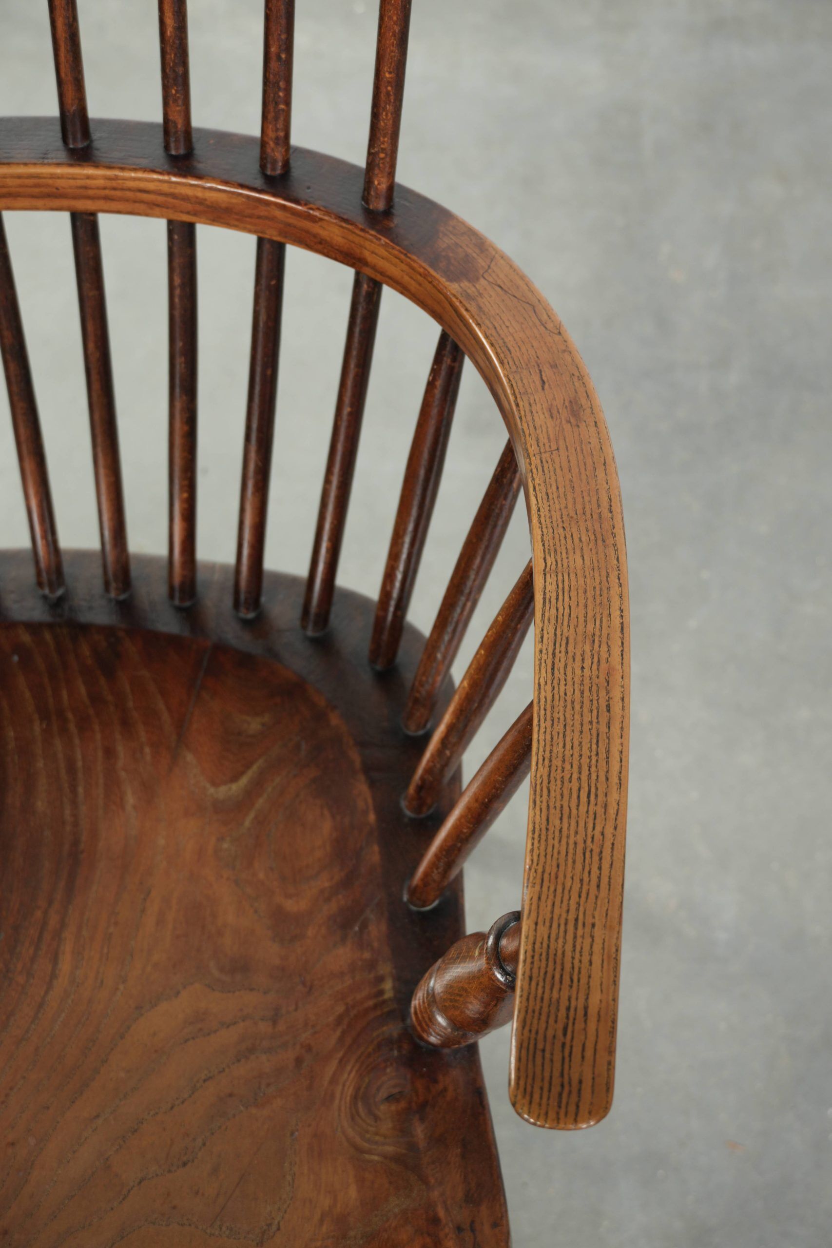 Fauteuil Windsor anglaise antique du 19ème siècle