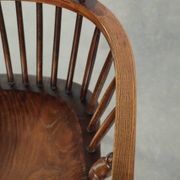 Antique English Windsor highback chair from the 19th century