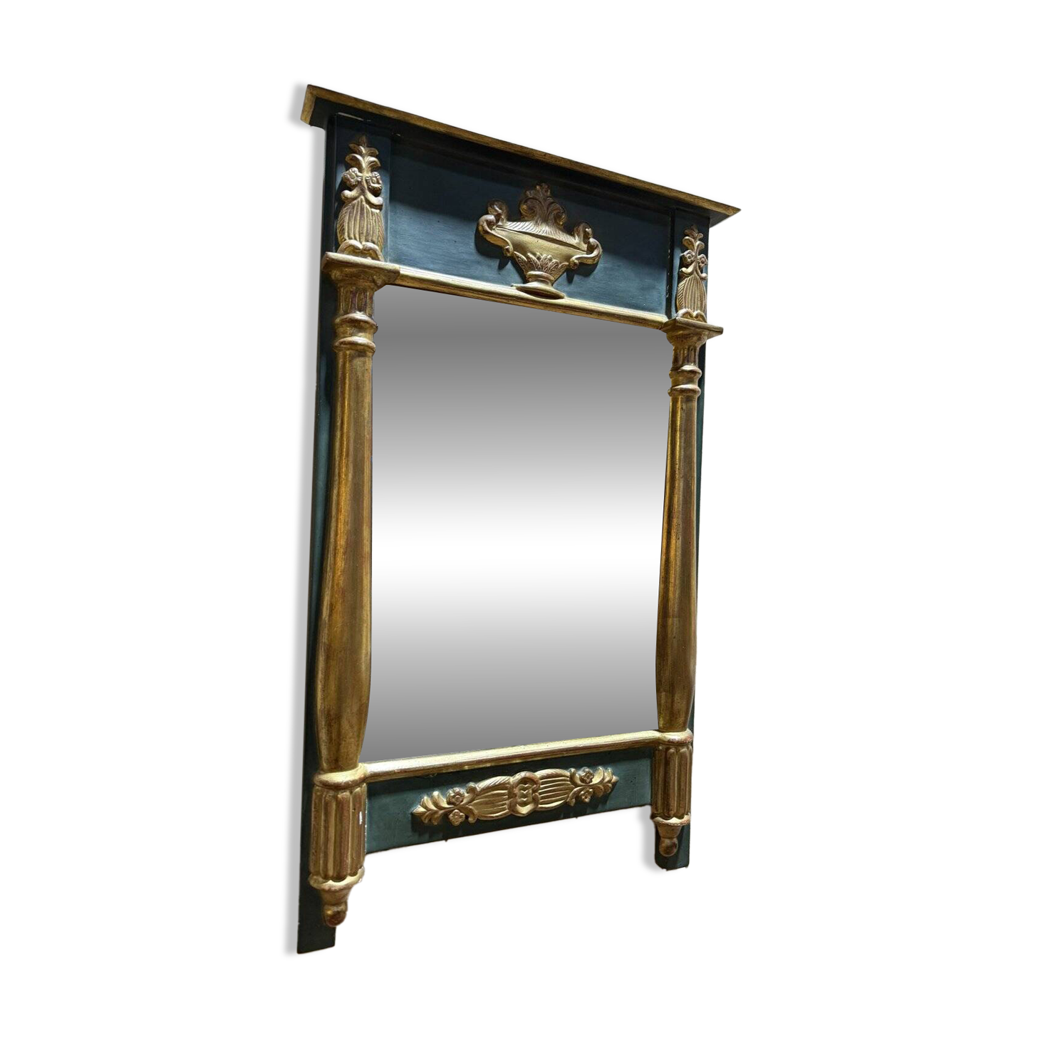 Empire-style mirror in gilded wood