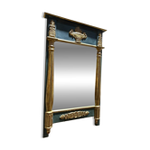 Empire-style mirror in gilded wood