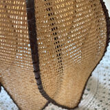 Natural fiber chandelier year 70s