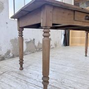 Bistro farmhouse table cherry wood turned legs 180cm