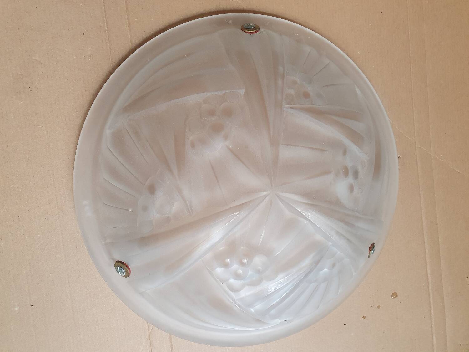 Art Deco Dégué basin ceiling light