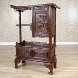 Antique Japanese Cabinet in Exotic Wood