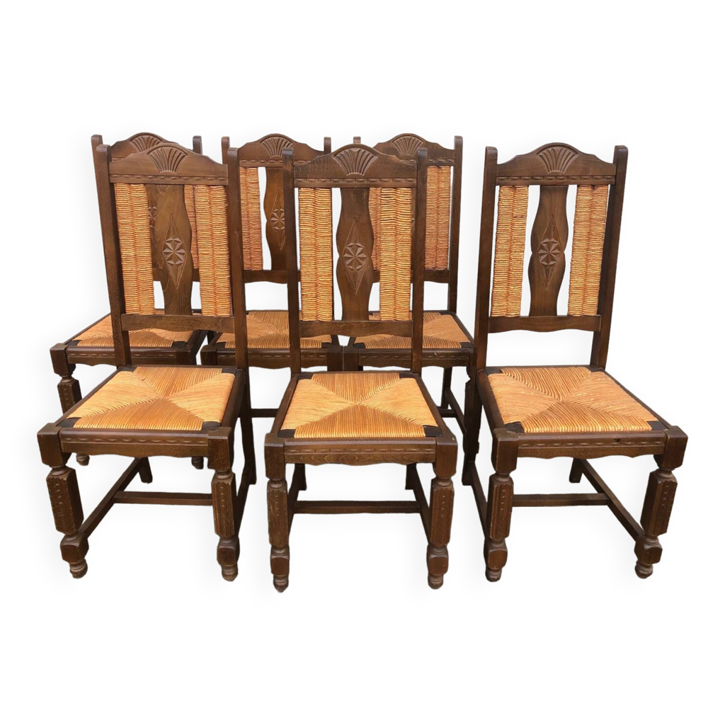 Chaise Ancienne Bois Sculpte