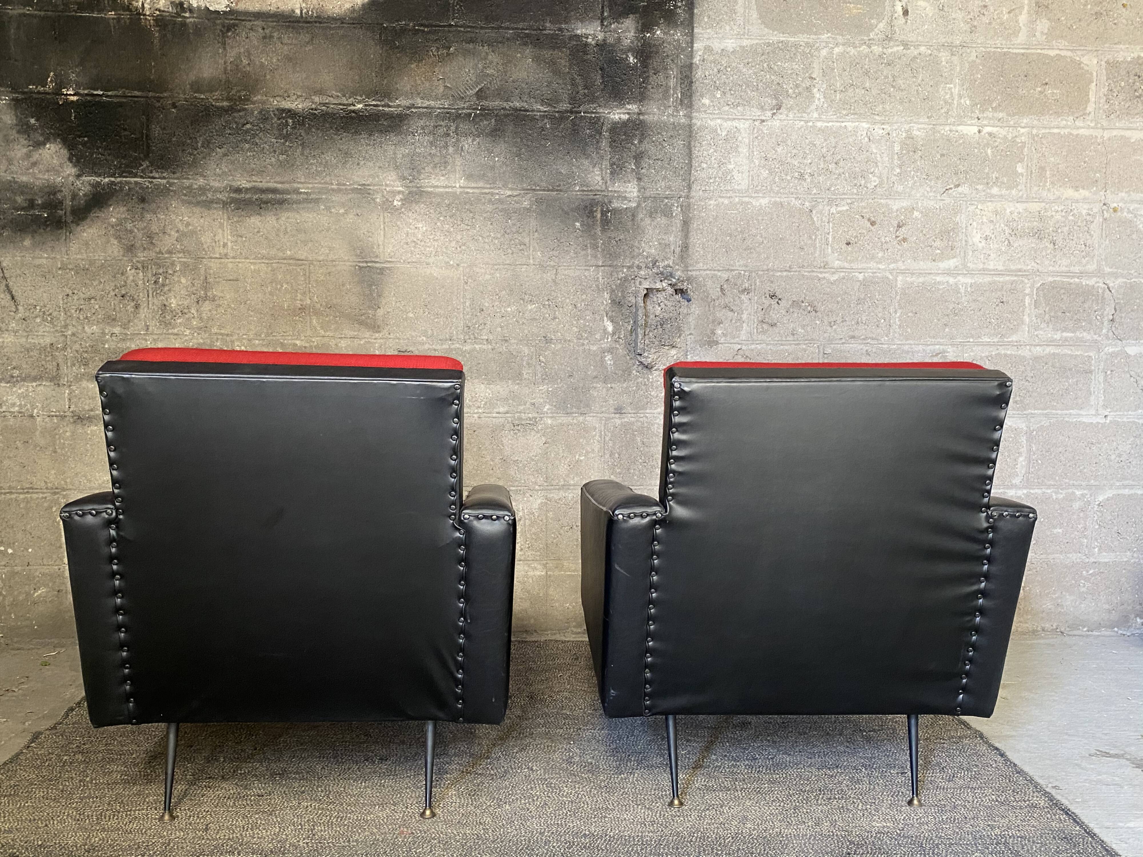 Pair of seventies armchairs