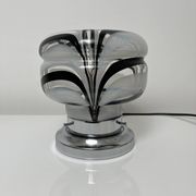 Side lamp Chromed metal and blown glass Murano Italy circa 1970