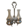 Silver and crystal oil and vinegar set