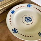 6 assiettes plates terre de fer Lolette Longchamp