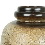 Fat Lava Vase XXL West Germany Scheurich Cream Brown 286-51