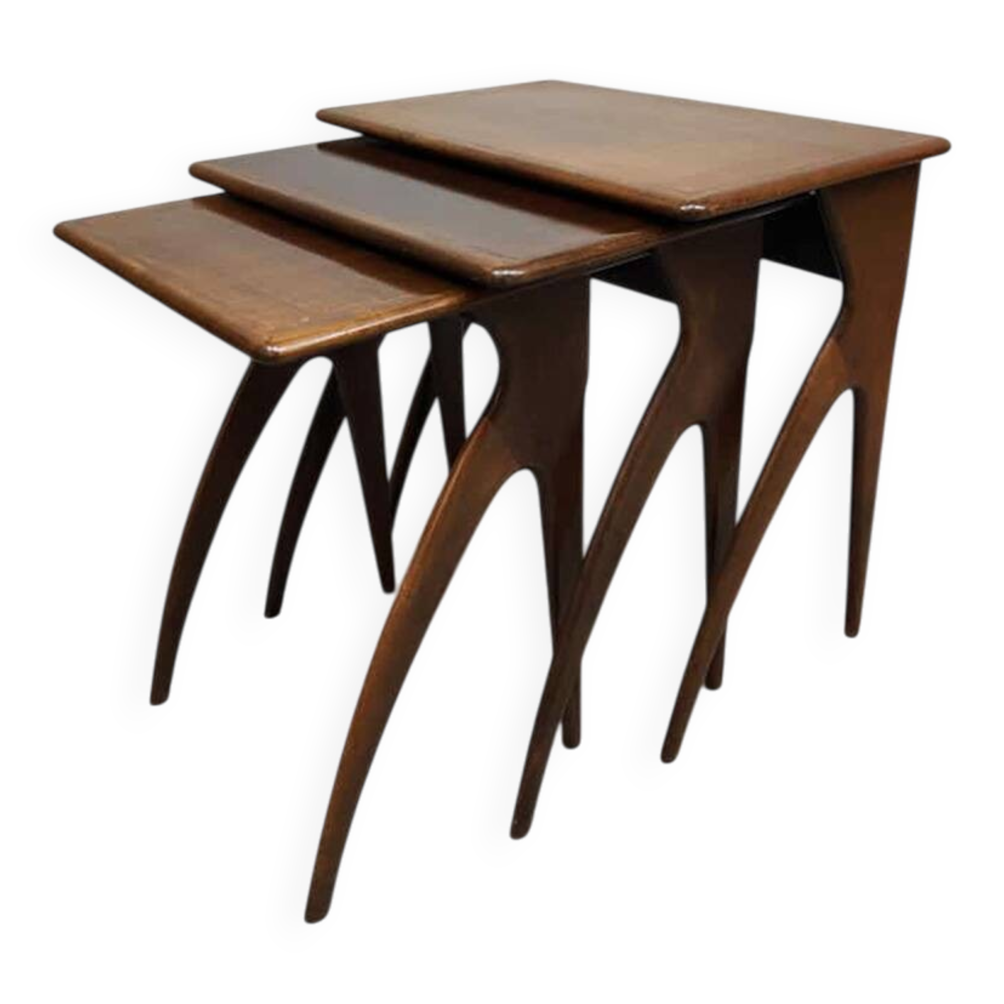Vintage Italian design nesting tables mimiset 1950