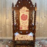 Carved walnut armchair in High Period style