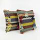 Set of 2 vintage kilim cushion covers 48x48 cm