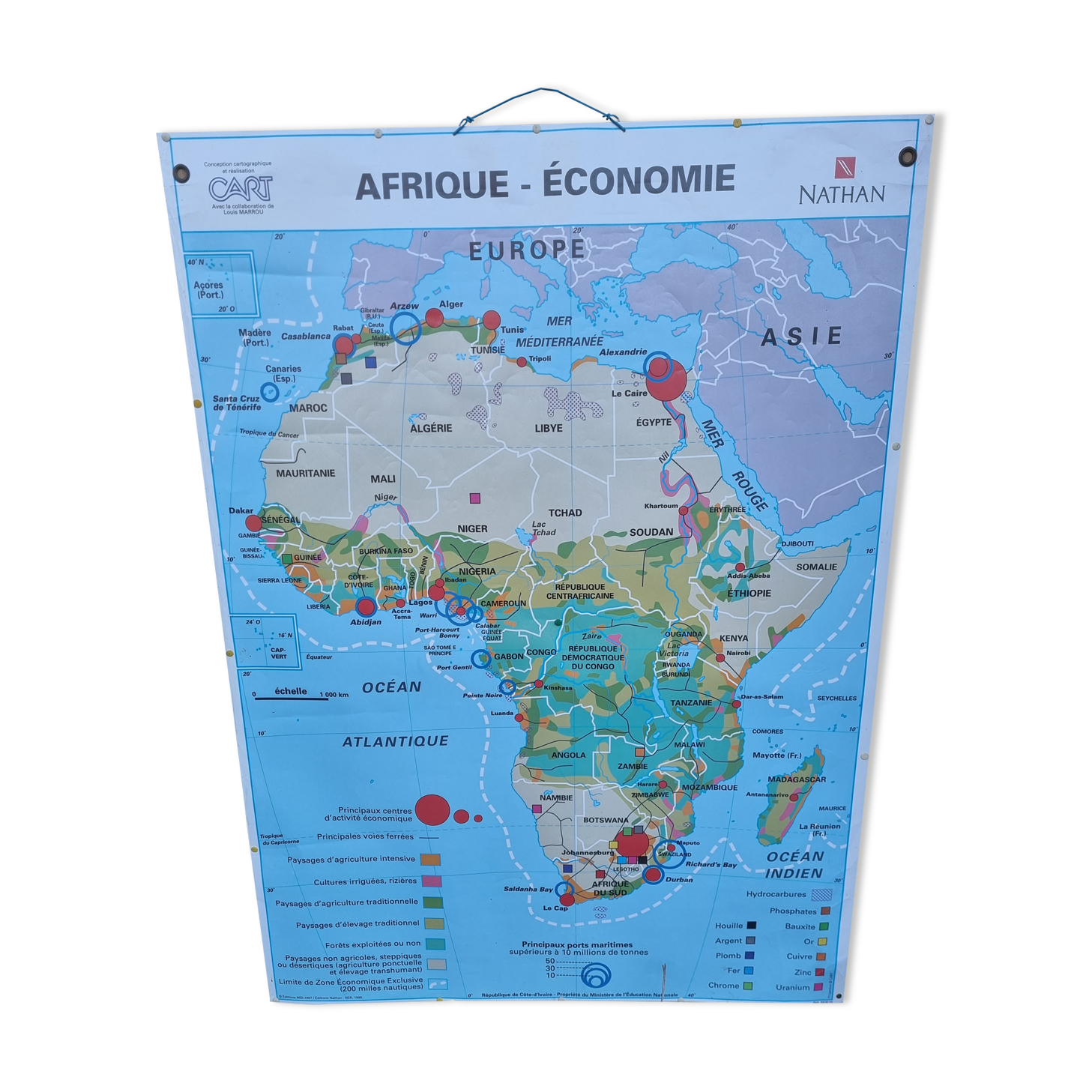 Map of Africa, Nathan 1980