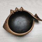 Cendrier poisson bronze Jacques Lauterbach