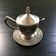 Classic silver metal creamer