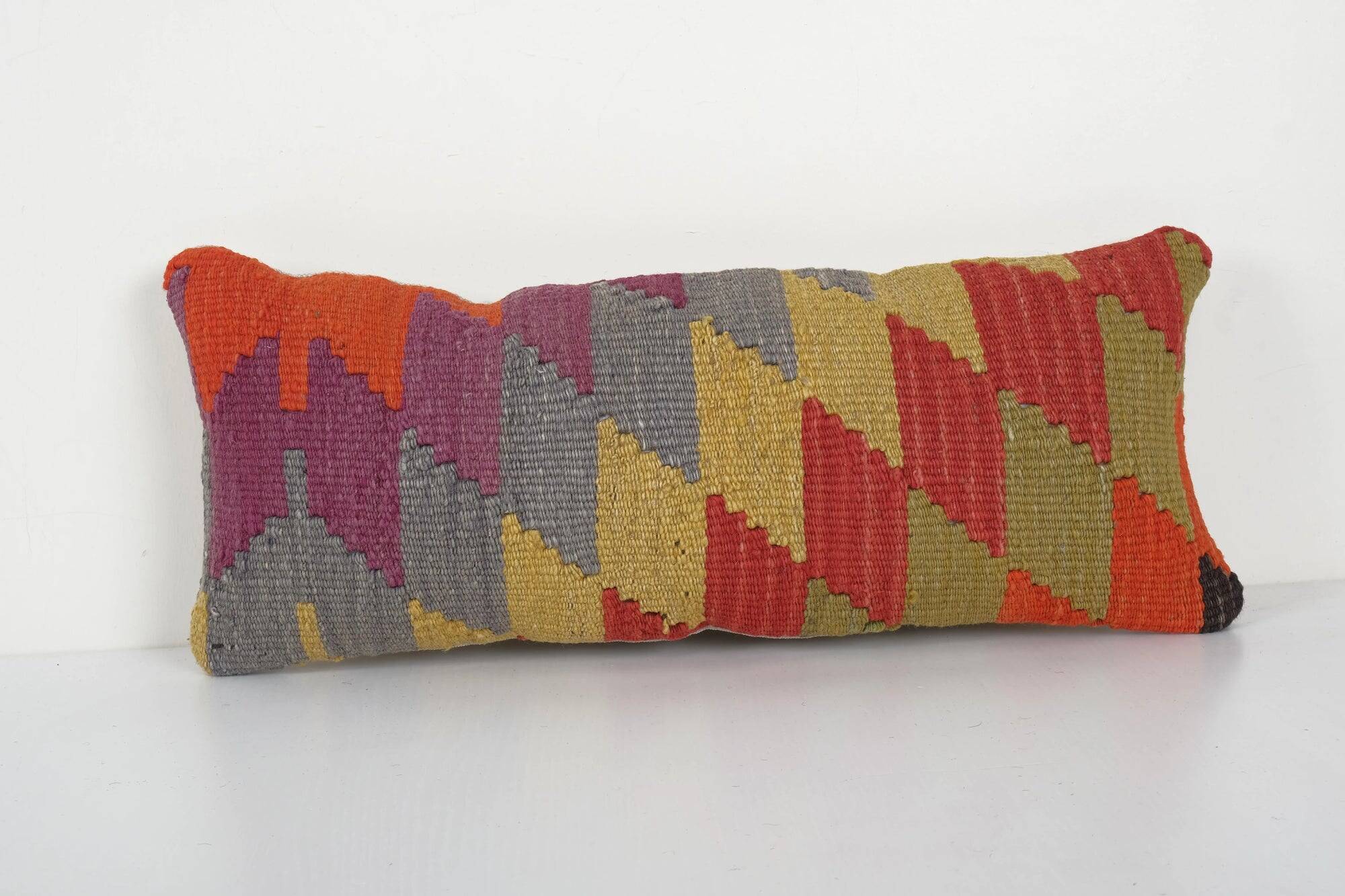 Vintage kilim cushion cover 23x51 cm